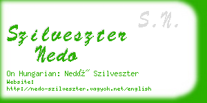 szilveszter nedo business card